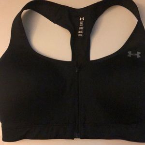 Zip up sport bra